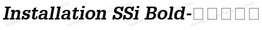 Installation SSi Bold字体转换